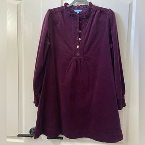 DRAPER JAMES RSVP Corduroy Scalloped Mini Dress